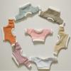 Handmade Bear Stripe Shirt 15 Colors Dolls Tops Dolls Accessories  for 10cm Cotton Dolls