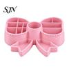 Decorative Desktop Storage for Studio Cute Bow Pen Holder, 3D Printed Pencil Stand, Multi-compartment Desk Small Item Dressing Table Organizer