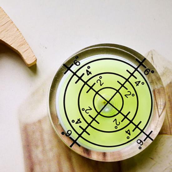 Портативный мини-духовой уровень 32x7 мм, круглый пузырьковый инструмент для выравнивания дизайна «яблочко»