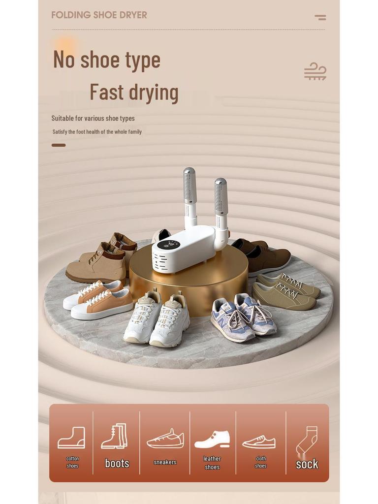 2025 Smart Dual-Use Shoe Dryer: Automatic Constant Temperature, Sterilizing & Deodorizing