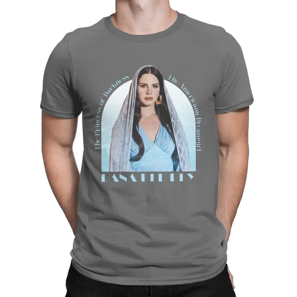 LANA DEL REY Футболки Honeymoon для мужчин Повседневные футболки из чистого хлопка С круглым вырезом С коротким рукавом Графические футболки