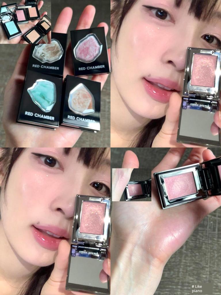 RC Zhu Stack Eye Shadow Multi-Purpose Pink Crystal Pink Crystal Flash Smoky Eye Shadow Highlight Monochrome Sound Glow Hidden Official Genuine Goods