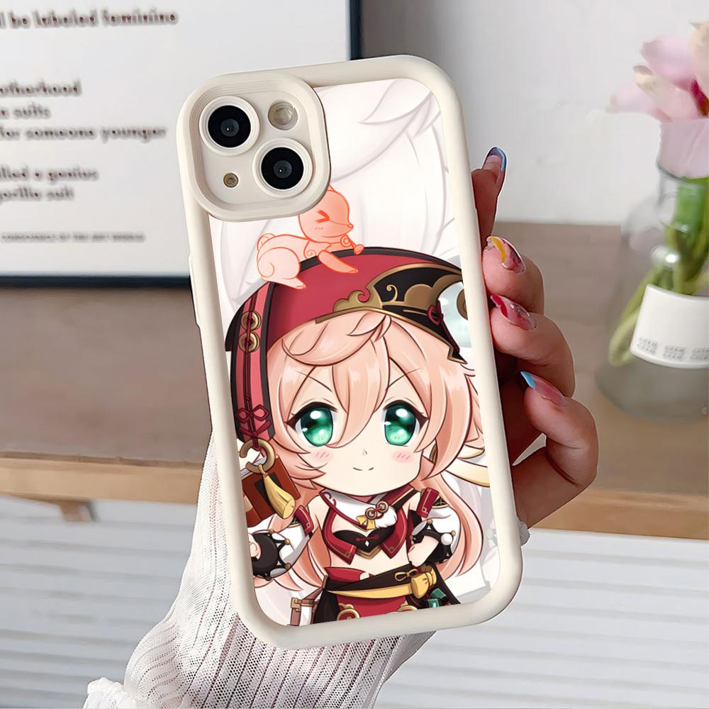 Game GI Yanfei Thicken TPU Mobile Phone Case for iPhone 17 16 15 14 13 12 11 Air Pro Max Plus Colorful Cover