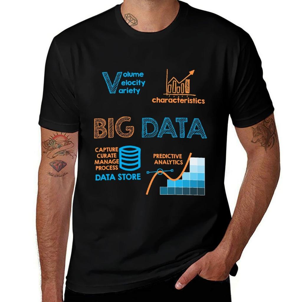 Big Data Computer Geek TShirt Quick Dry Sports Short Sleeve Tee