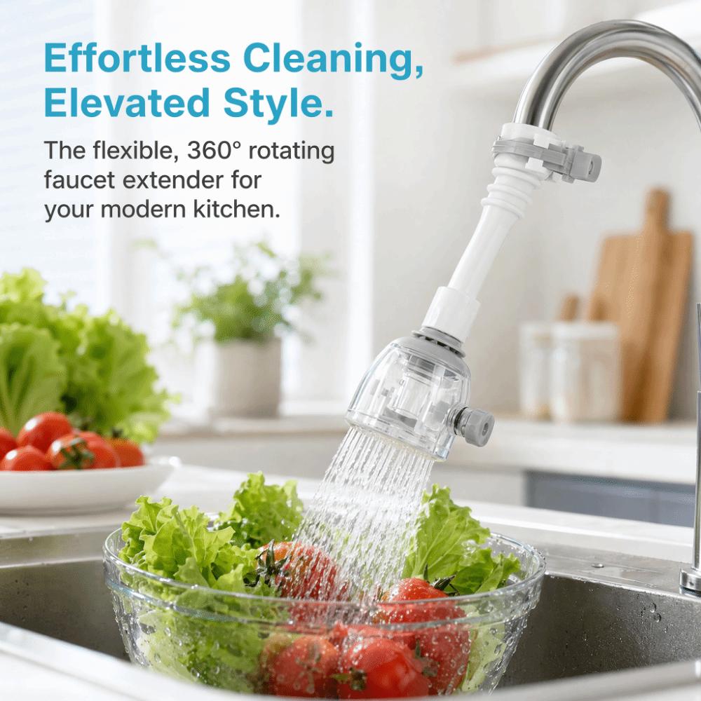 ABS + PP + TPR Faucet Nozzle Gray Extension Faucet Practical Faucet Spray Adapter Home Supply