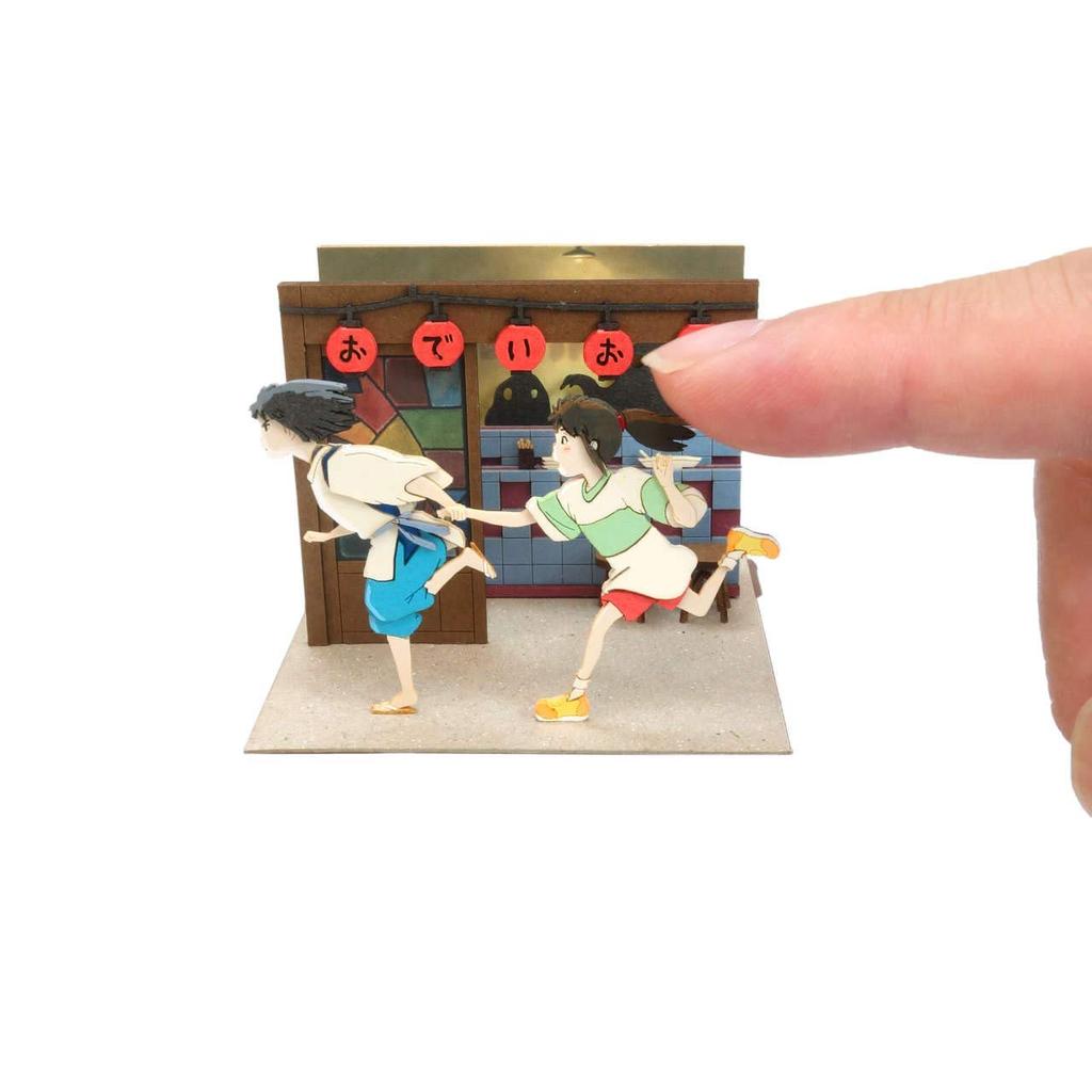 Sankei Studio Ghibli mini Унесенные призраками Бегущие Хаку и Тихиро Бумажная поделка MP07-116