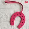 Брелок для ключей из искусственной кожи с лошадиным копытом, подковой, сумочка, брелок для ключей