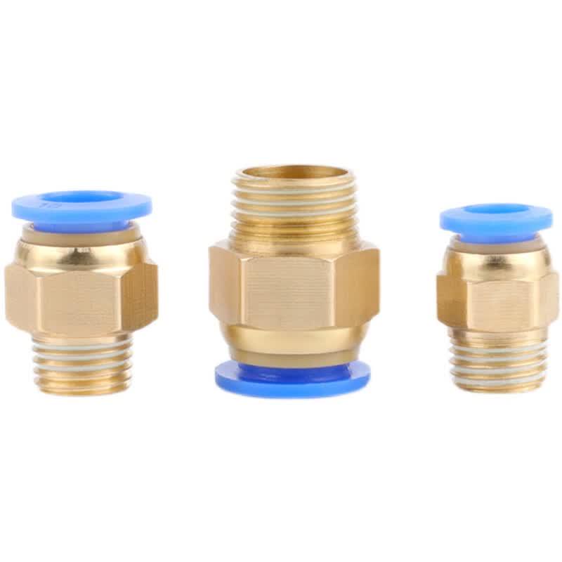 Bairuichuan Copper Straight Thread Air Tube Quick Connectors
