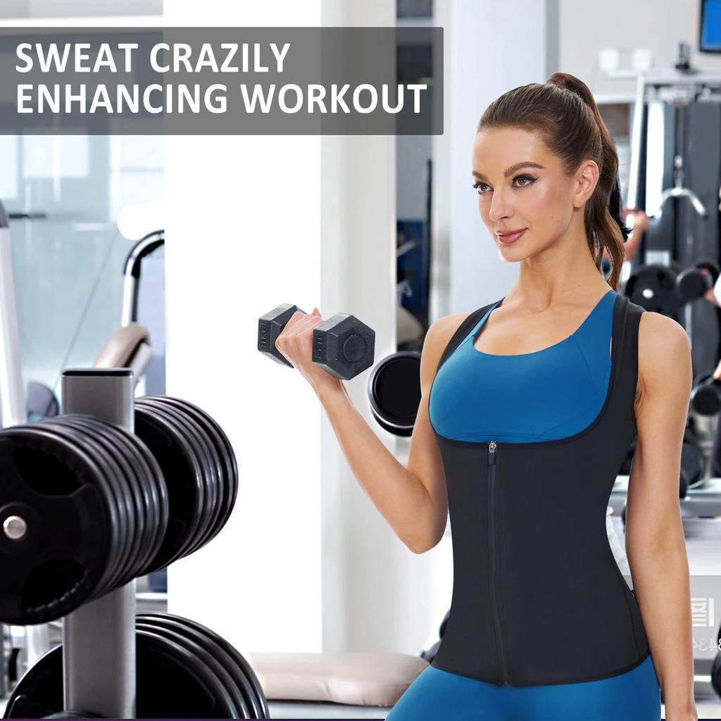 Тренажер для талии для сауны, жилет для женщин, триммер для талии, полимерный костюм для сауны, тренировочная майка, корректирующее белье для похудения, формирователь тела, рубашки для фитнеса