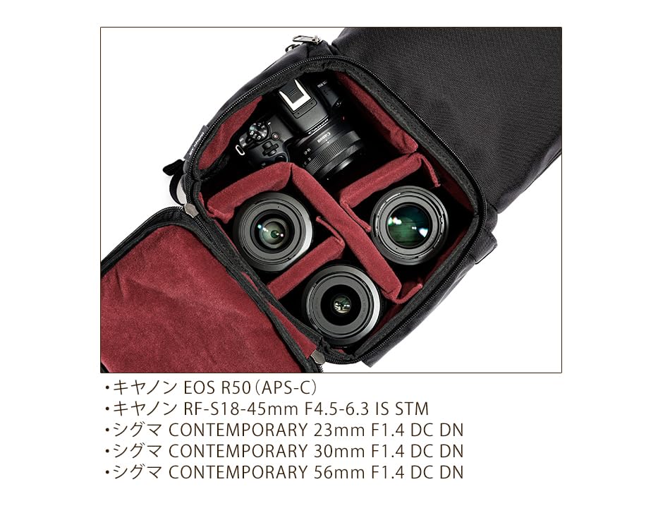 Toyooka Bag Sling Camera Made in [Endurance] (Endurance) Bag, Japan, BHJ-17 (Black)