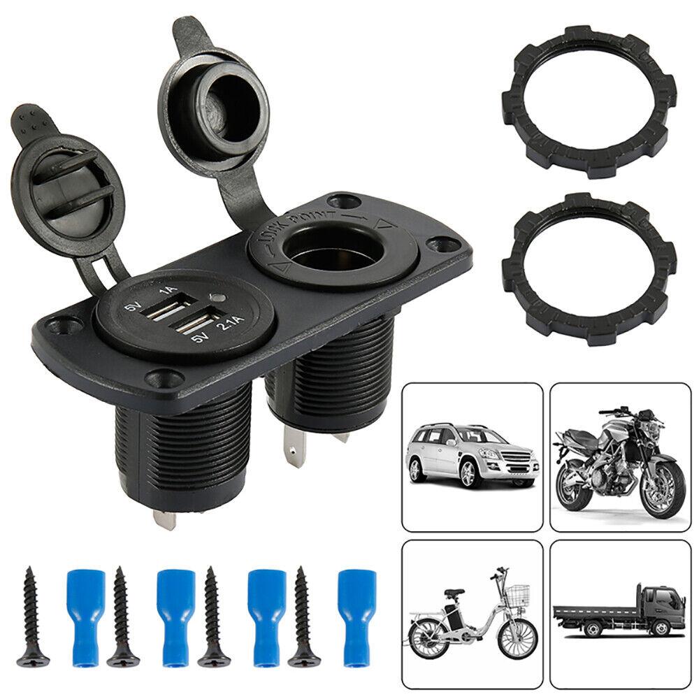 Автомобильная розетка прикуривателя 12 В с двойным зарядным устройством USB Установка автомобильной розетки