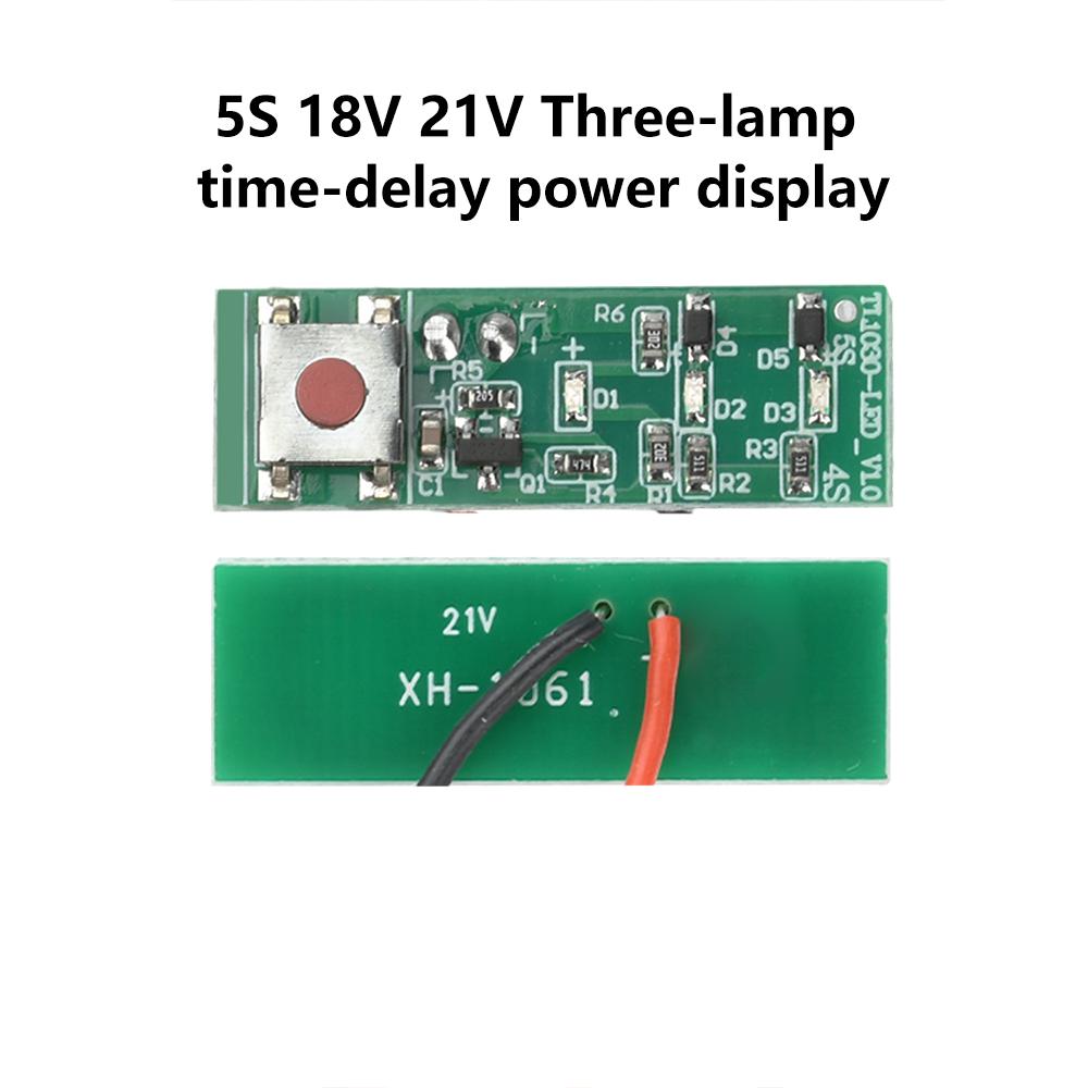 Модуль индикатора емкости аккумулятора 5S 18V 21V с дисплеем мощности, индикатор уровня заряда батареи, тестер, светодиодный дисплей для 5S