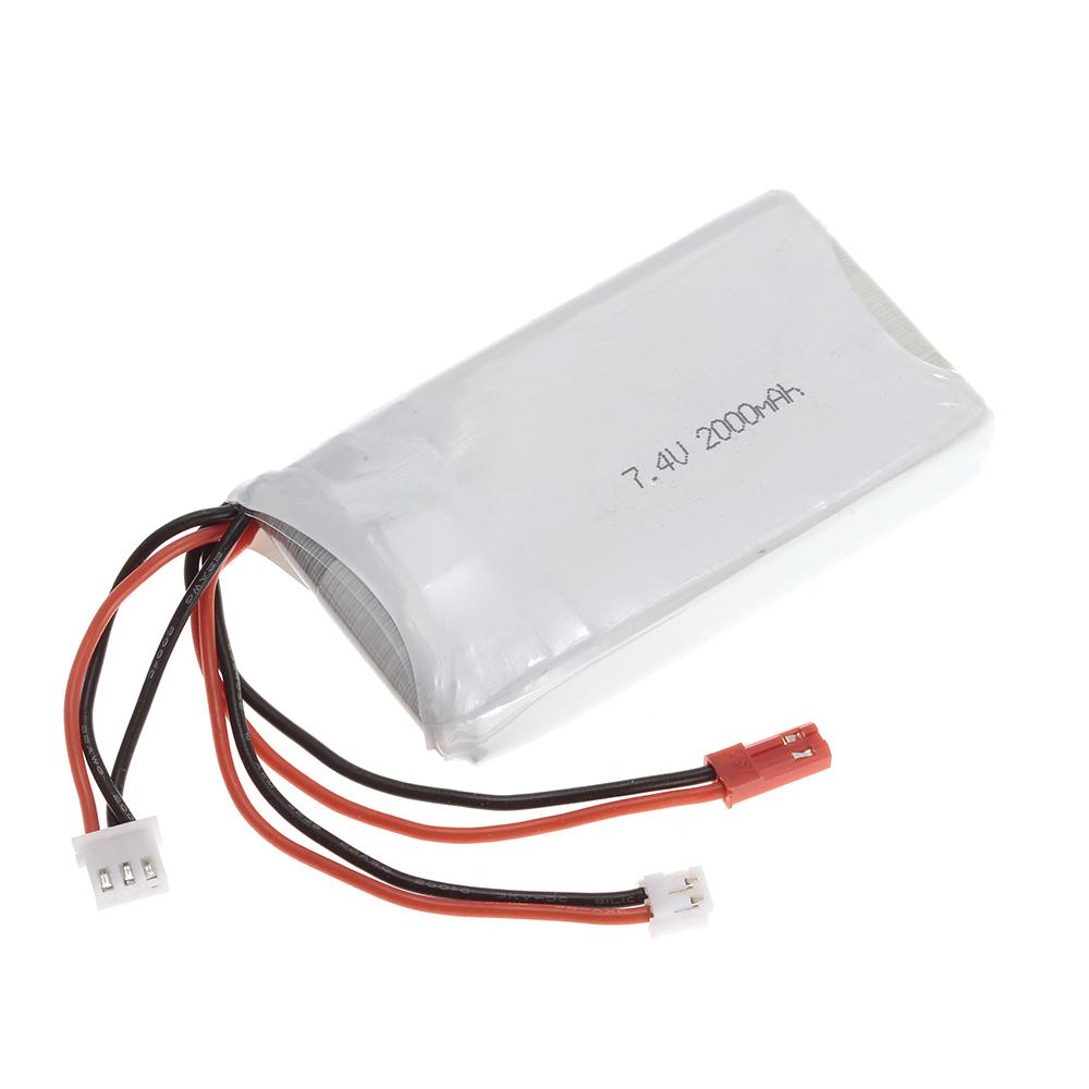 LiPo аккумулятор 2S 7.4V 2000mAh 8C LiPo аккумулятор для пульта дистанционного управления FrSky TARANIS Q X7 2.4G ACCST 16CH RC передатчика