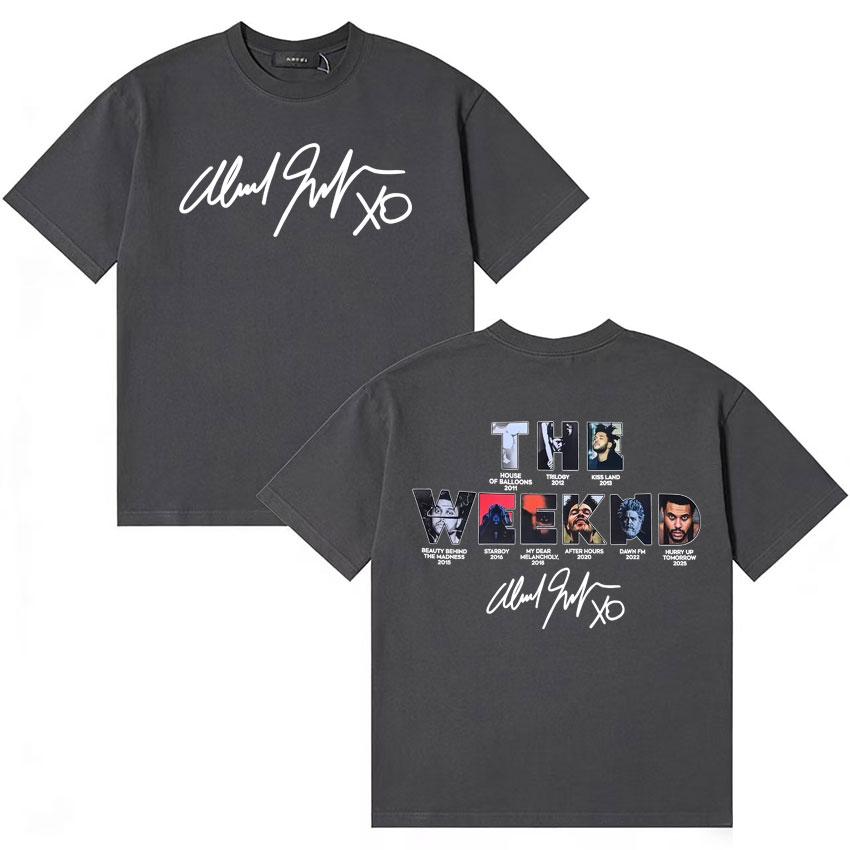 Streetwear Tops The Weeknd Hurry Up Tomorrow Album 2025 Tide T Shirt Unisexs Clothing Short Sleeve Tshirt Oversized Cozy Tshirts