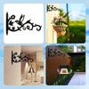 Yousheng Wall Mounted Plant Hangers Heavy Duty Wall Hooks Outdoor Metal Hooks Hanging Plants Brackets for Lanterns Flower Pots Bird Feeder