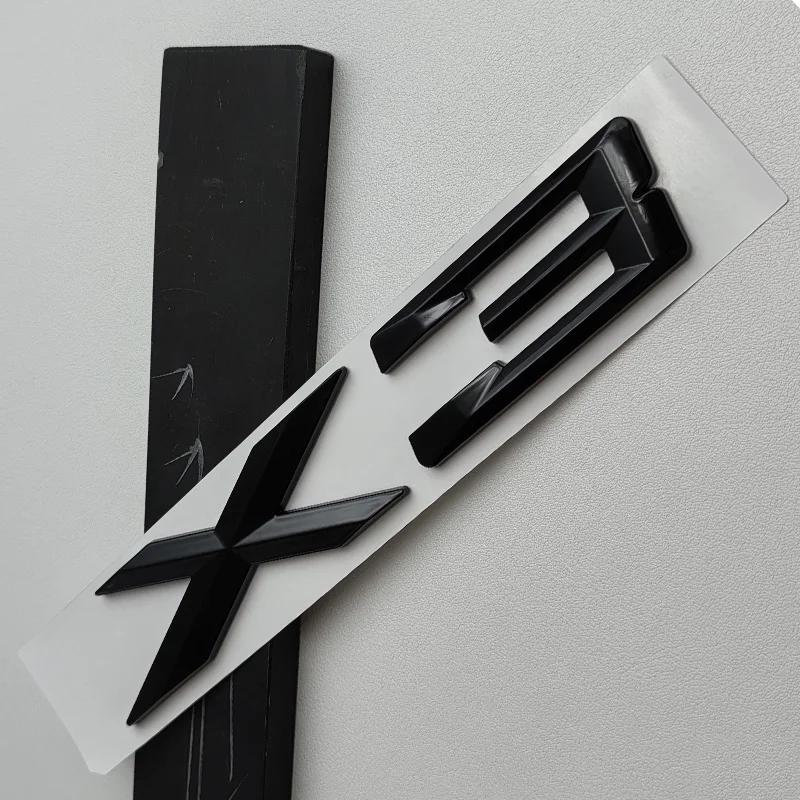 3D ABS Black silver for BMW X3 X1 X6 X5 GT Trunk sticker Logo Emblem Letters Car Trunk Badge Sticker ut2