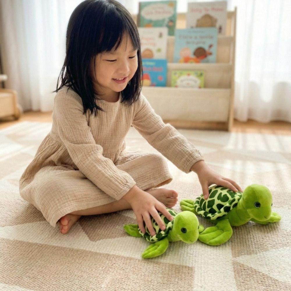 Fluffy Tortoise Plush Toys Soft Turtle Doll Throw Pillow Sea Turtle Stuffed Doll  Children Gift
