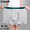 Мужское хлопковое нижнее белье Свободное и дышащее Трусы-боксеры Большого размера Средняя высокая посадка Чистый хлопок