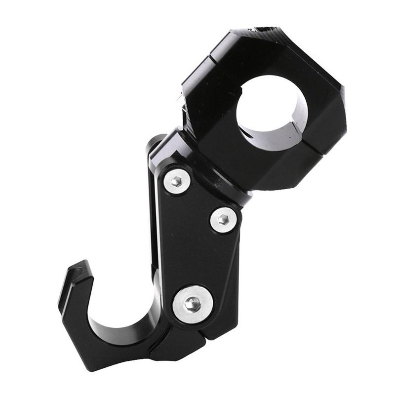 Aluminum CNC Folding Handlebar Mount Hook Motorcycles E-Bikes 22mm Universal Clamp