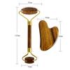 Natural Tiger Eye Jade Roller Guasha Beautiful Massager Facial Scraping Tools Neck Face Massage Anti Wrinkle Relax SPA Stone