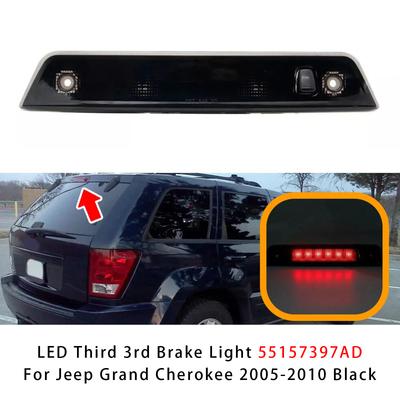 Светодиодный третий 3-й стоп-сигнал 55157397AD для Jeep Grand Cherokee 2005-2010 черный