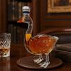 Goose Shape Whiskey Bottle Decanter 3D Bird Liquor Glass with Frosted Stopper