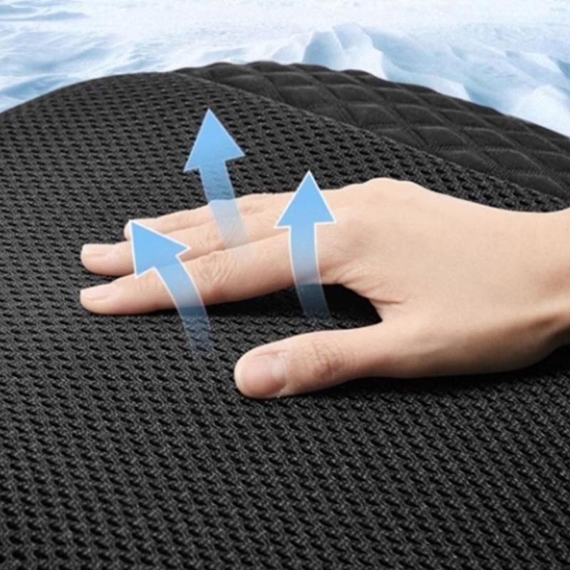 Car Seat Coolers Pad 5 Strong Fans 15 Second Rapid Cooling Vehicle Seat Coolers for Drivers Passenger Homes Office Use