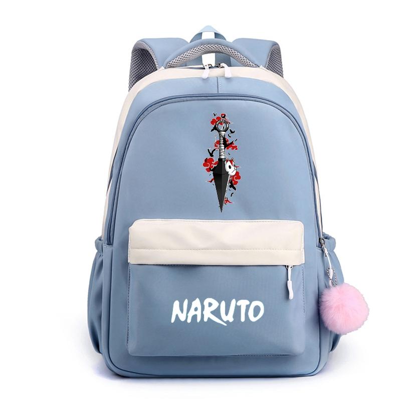Аниме Наруто, нейлоновый милый мягкий рюкзак, школьная сумка для девочек-подростков, повседневная сумка для книг, мужская и женская дорожная сумка для отдыха