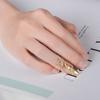 Opening Ring Girl Gift Zinc Zinc Alloy Finger Ring Fashion Jewelry Fingernail Protective Women Nail Ring