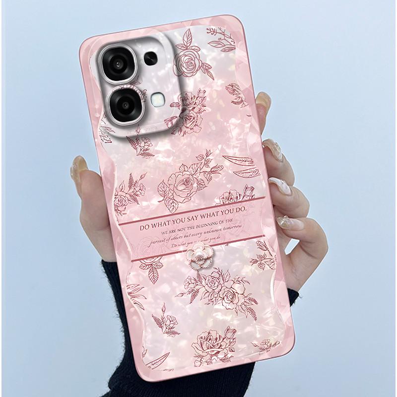 Чехол для Oppo A6 Pro 5G 4G Модный Минимализм Масляная Живопись Цветочный Силиконовый Мягкий Корпус Телефона Новый Дизайн Ударопрочная Задняя Крышка