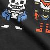 Мужская футболка Undertale Sans и Papyrus Игра Одежда из чистого хлопка Повседневная футболка с коротким рукавом и круглым вырезом Футболка больших размеров