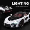 Масштаб 1/24 Mclaren Senna Сплав Металл Литой Модель Автомобиля Звук и Свет Коллекция Хобби Супер Гоночная Серия Подарок на Праздник День Рождения для Мальчика
