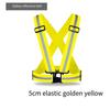 High Vis Reflective Safety Vest Strap Elastic Outdoor Running Cycling Reflective Belt With Customized Logo Support