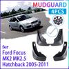 4 шт. автомобильные брызговики для Ford Focus 2 MK2 MK2.5 хэтчбек 2005 ~ 2011 брызговики крылья автомобильные аксессуары