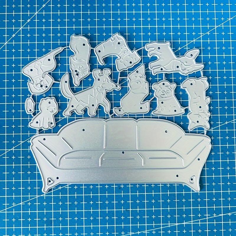 Диван для собак Металлические трафареты для резки Трафареты для DIY Скрапбукинг Альбом Бумага Картон Тиснение Ремесла