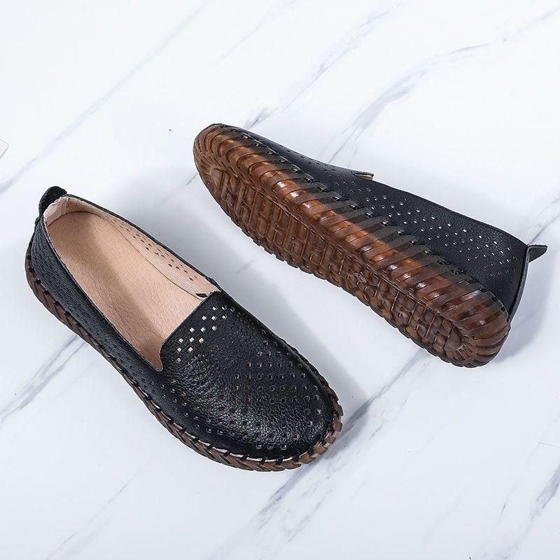 Летние сандалии, женская обувь на плоской подошве, дышащая повседневная обувь с сетчатой ​​подкладкой, противоскользящая обувь на мягкой подошве на плоской подошве