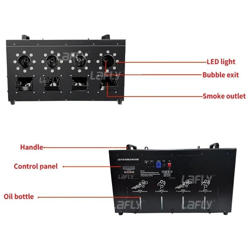 DMX512 Управление Светодиодная Дымовая Машина для Пузырей - EU 3000 Вт 4/2 Отверстия для Профессиональных Сценических Свадебных Эффектов