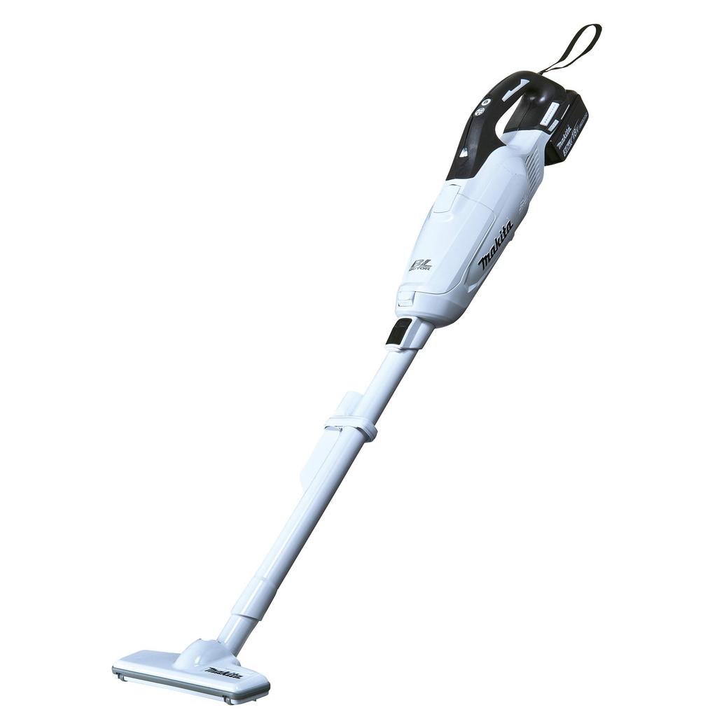 Makita Cordless Vacuum Cleaner Paper Bag Standard operation time charging 18V battery and charger CL282FDRFW CL282, Type, 50-minute / 22-minute time,
