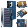 For Xiaomi Redmi 15 5G (EU) (171mm)/4G (EU) (171mm) Wallet Case Rhombus Stitching Line PU Leather Phone Cover with Wrist Strap