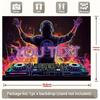 Неоновый настенный подвес для DJ, Персонализированный фон с текстом для музыкальной вечеринки, Декор для клуба, бара и дня рождения