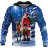 Christmas 3d Printed Sweater Autumn Santa Claus Fashion Shirts For Men Holiday Clothing Hoodies Men Clothing Streetwear