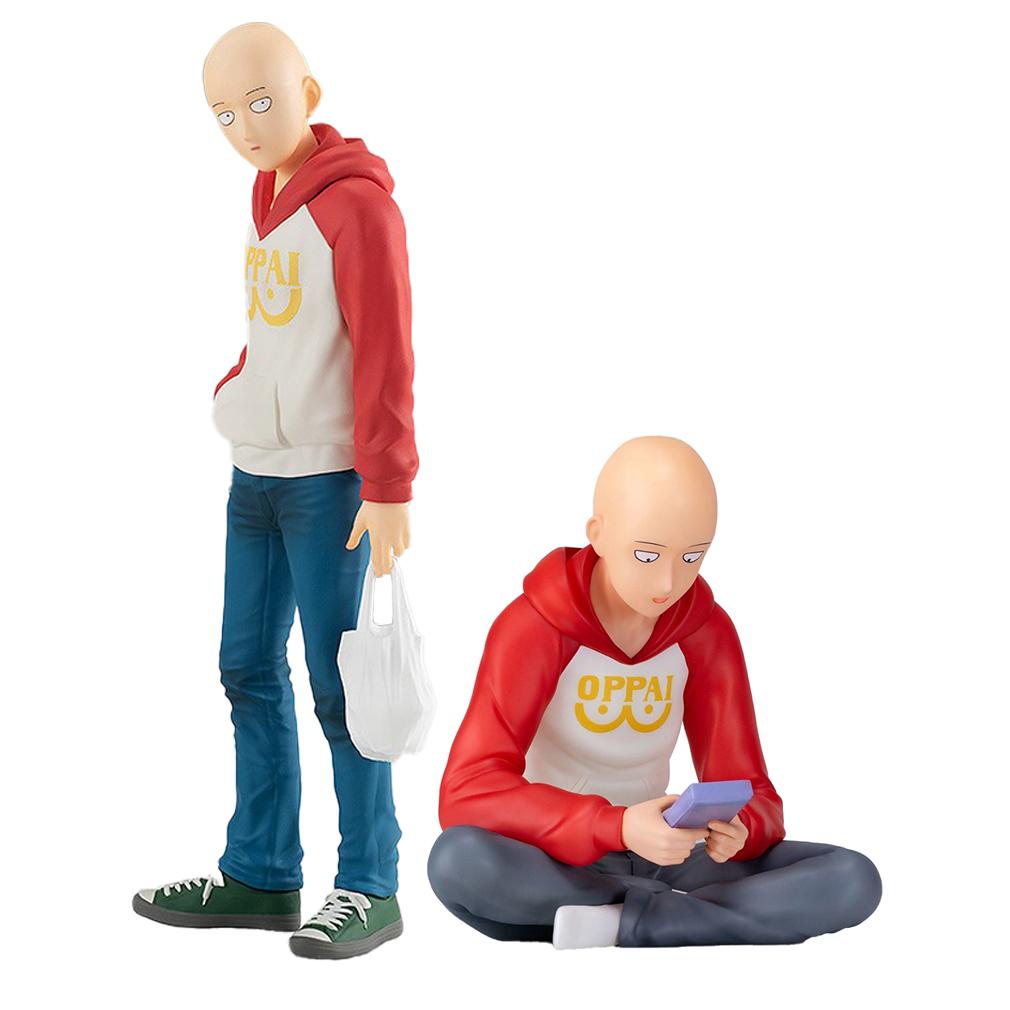 Фигурка Аниме Саитама Фигурка Капюшон Лысый Лысый Саитама Генос экшн Фигурка Стоящая Модель Игрушка Статическая Коллекция Настольные Украшения