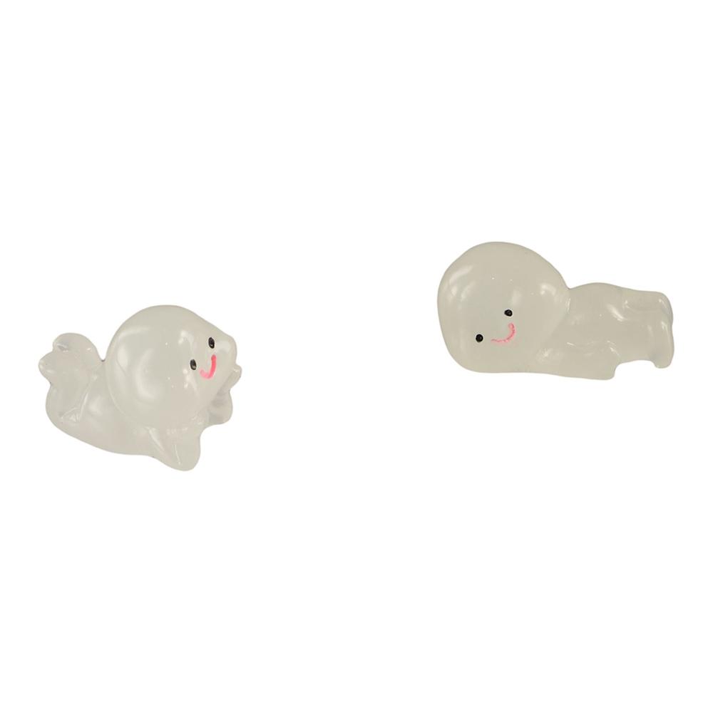 Glow In Dark Luminous Small People Figurines Cartoon Little Man Statue  Fairy Garden Decorations