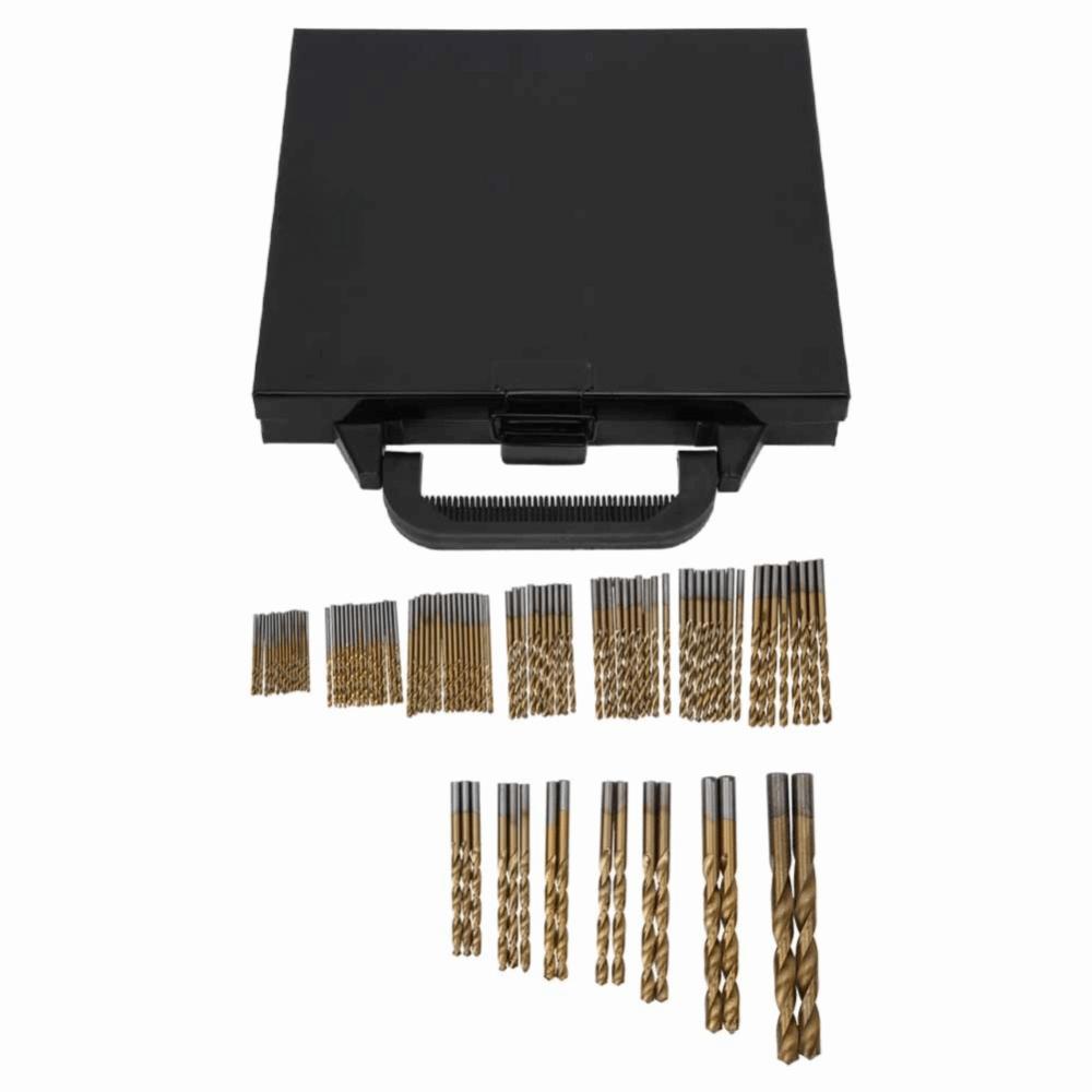 99pcs 135° Point Angle Twist Drill Bit Set HighSpeed Steel HSS Drill Bits  Hardened Metal