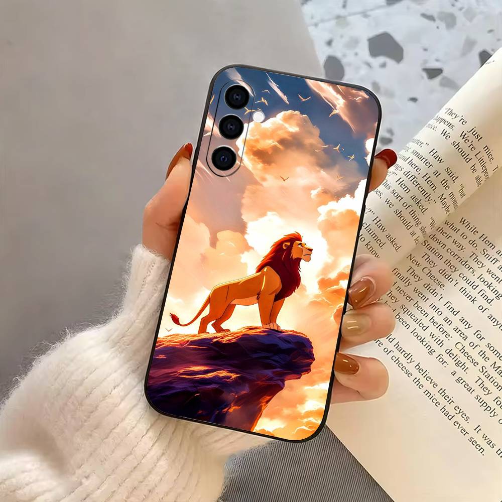 The L-Lion LK K-King Phone Case For Samsung Galaxy A73,A72,A71,A70,A53,A52,A51,Others Soft Black Cover