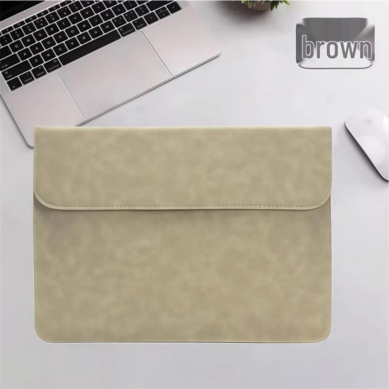 Leather Laptop Stand Bag for 13-16 Inch MacBook, Xiaoxin Air, Huawei