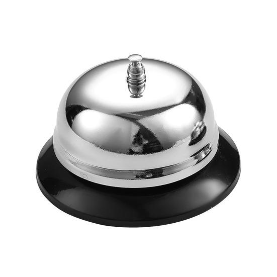 Metal Service Call Bell Clear Sound Front Desk Bell School Answer Bell for Kitchen Restaurant Bar Hotel Office