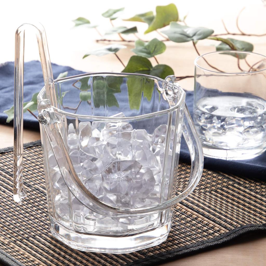 Toyo Sasaki Glass Ice Bucket Rabin Made In Japan Ice Container Ice Bucket Ice Container J-55176
