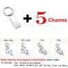 Vnox Family Love Key Chains Free Personalize Engrave Dad Mom Family Kids Pets Names Custom Stainless Steel DIY Gifts