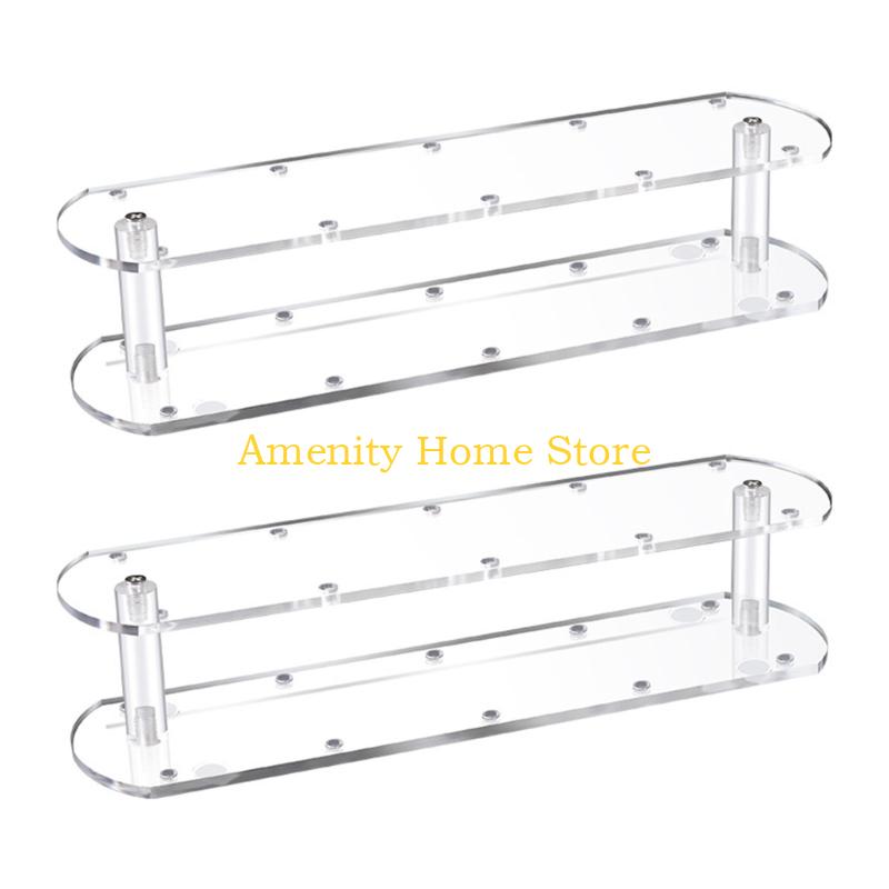 F26C 2 Pack Clear Acrylic Candy Rack 10 Slot Stabilized Treat Stand for Baking